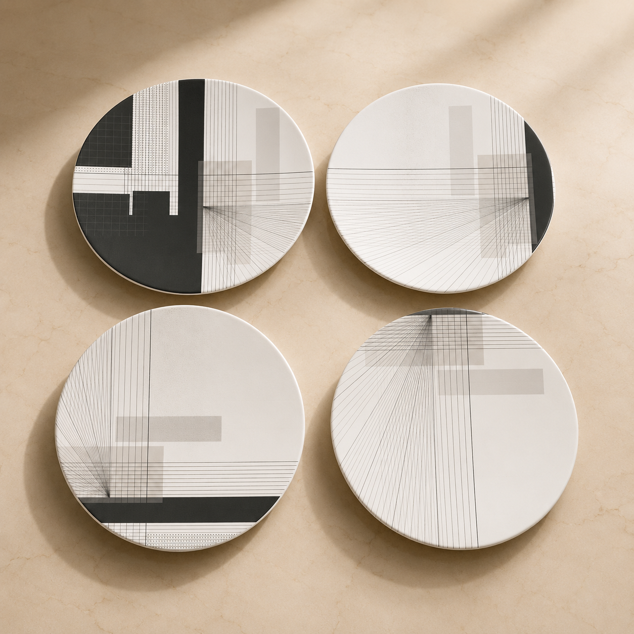 AXIS - SOUS-VERRES EN CÉRAMIQUE